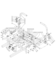 Control Assembly Diagram and Parts List for M60-KW 53AI8CTX750-25-HP-OHV Cub Cadet Lawn Tractor